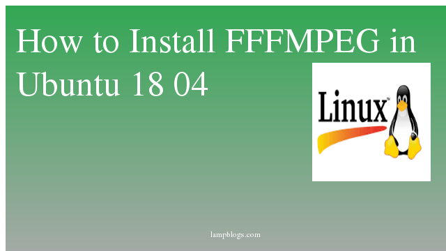 install ffmpeg ubuntu 2016
