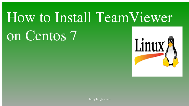 centos install teamviewer