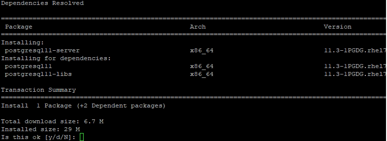 postgresql yum repository